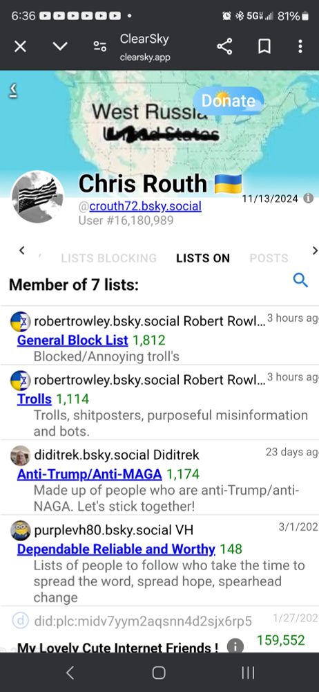 Name of person making block lists of resistors 