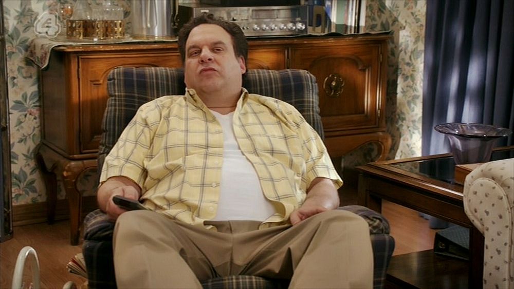 Murray Goldberg from the show "The Goldbergs" sitting in his chair