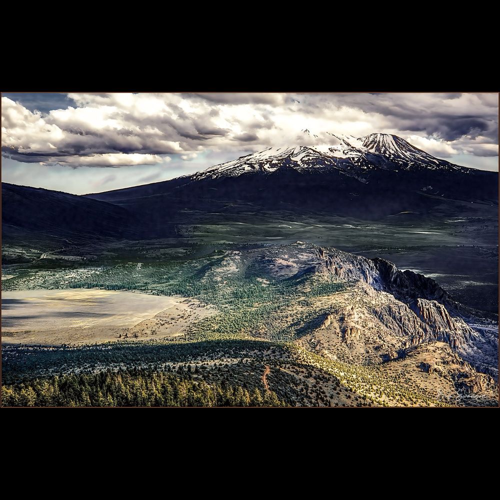 Mount Shasta from 7000 feet 
