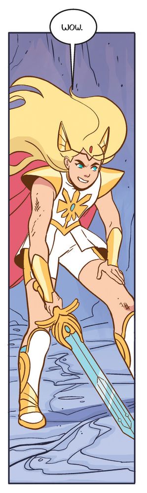 Comic panel from "Legend of the Fire Princess"
She-ra saying "Wow."
#shera #spopsky #spop #adora