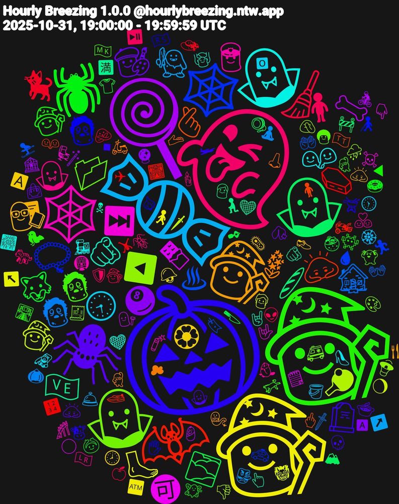 Emoji Cloud; its emojis (sorted by weighted frequency, descending):  🎃, 🧙🏻‍♀️, 👻, 🍬, 🧙‍♀️, 🍭, 🧛‍♂️, 🦇, 🕸, 🧛, 🕸️, 🧛‍♀️, 🧙, 🕷️, 🕷, 🧹, 🧟‍♂️, 🧙‍♂️, 🍫, 🇻🇪, 🫰🏼, 🧟‍♀️, 🧟, 🧛🏻, 🕣, 🏵, 🎱, 🌫️, ⚰️, ♨, ◀️, ⏭️, 🫵🏽, 🪻, 🪦, 🧙🏽‍♀️, 🧍🏻, 🧌, 🦶🏼, 🦴, 🥖, 🙇🏻‍♂️, 📿, 📂, 👮‍♀️, 👬, 👩‍🏫, 👨🏻‍🎨, 🐺, 🐈‍⬛, 🏚️, 🏓, 🉑, 🫵🏾, 🫴🏼, 🫕, 🫏, 🪳, 🪣, 🪖, 🪄, 🪀, 🩻, 🩸, 🧾, 🧨, 🧡, 🧞‍♀️, 🧛🏾‍♂️, 🧚, 🧙🏻, 🧘‍♂️, 🧓, 🧑‍⚖️, 🧎, 🧍🏼‍♀️, 🧄, 🦹‍♂️, 🦫, 🦧, 🦠, 🥠, 🥙, 🤸‍♂️, 🤲🏽, 🤦🏿‍♀️, 🤟, 🤘🏿, 🛵, 🛩, 🛣️, 🛡️, 🛎️, 🚶🏼‍♀️, 🚴‍♂️, 🚧, 🚤, 🚕, 🚑, 🚇, 🚂, 🙇🏼, 🙇🏻‍♀️, 🙆🏻‍♀️, 🙅🏽‍♂️, 🗡️, 🗡, 🗒️, 🖤, 🖕🏿, 🖐, 🕺, 🕯️, 🕥, 🕗, 🔮, 🔪, 🔢, 🔖, 🔉, 💺, 💆, 💃🏼, 💀, 👾, 👽, 👺, 👹, 👶🏻, 👴, 👭, 👩‍🦯, 👨🏿‍🦱, 👨‍❤️‍👨, 👠, 👞, 👜, 👕, 👒, 👐🏼, 👎🏼, 👇🏿, 👆🏽, 👃🏻, 🐮, 🐦‍⬛, 🐅, 🏵️, 🏧, 🏦, 🏔, 🏍️, 🏃‍♂️, 🎨, 🎢, 🎆, 🍴, 🍲, 🍩, 🍏, 🌰, 🌖, 🌕, 🈵, 🇹🇹, 🇷🇸, 🇲🇰, 🇱🇷, 🅾, 🅰️, 🅰, ✒, ✈, ⛷️, ⛈️, ☠️, ☠, ☁, ◼, ◀, ⏯️, ↗️, ↖️