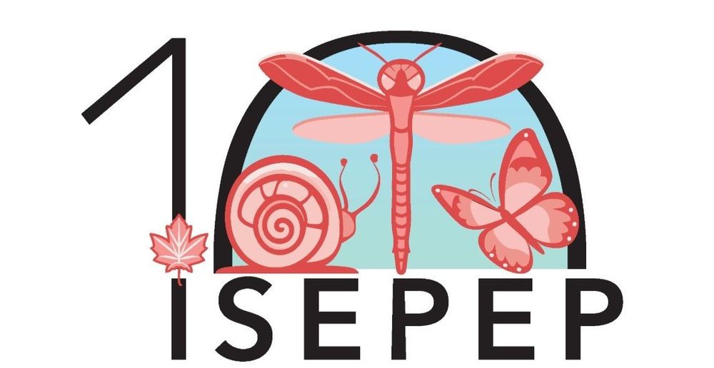 The 10th ISEPEP logo, including a snail, dragonfly and butterfly