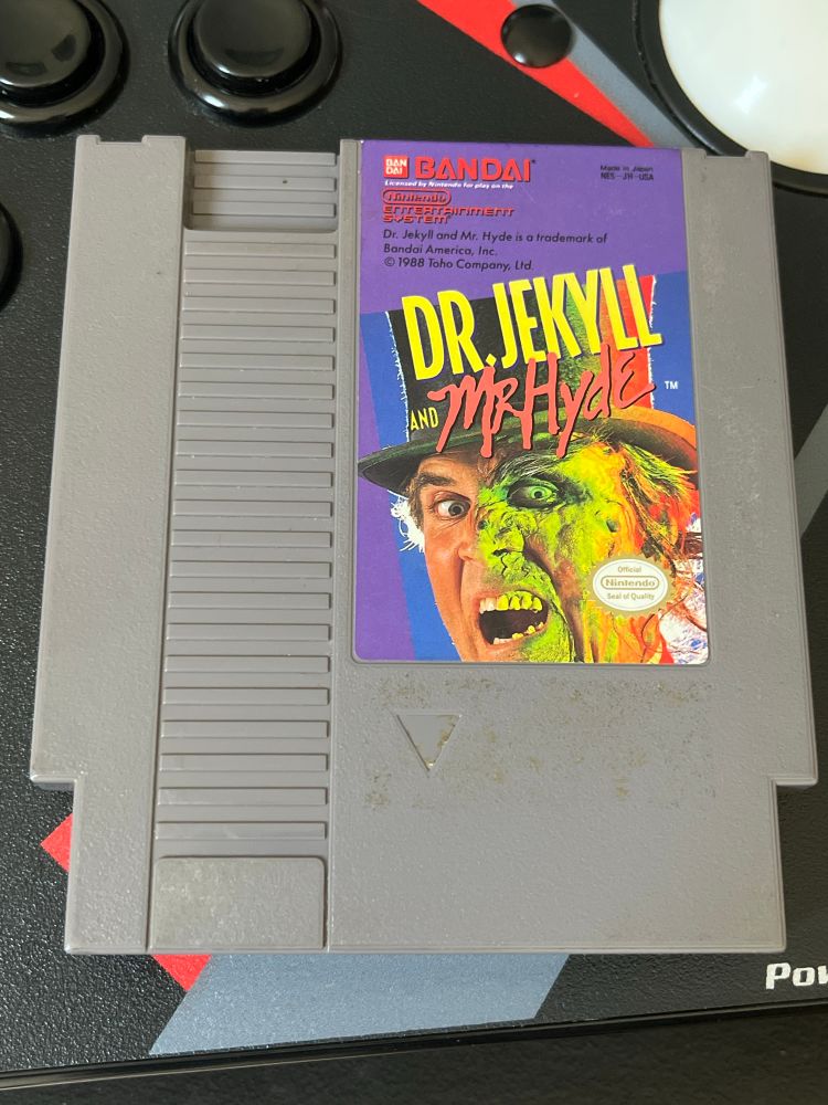 The infamous Dr. Jekyll and Mr. Hyde for the NES: known as one of the worst games on the console (thanks to the Angry Video Game Nerd)