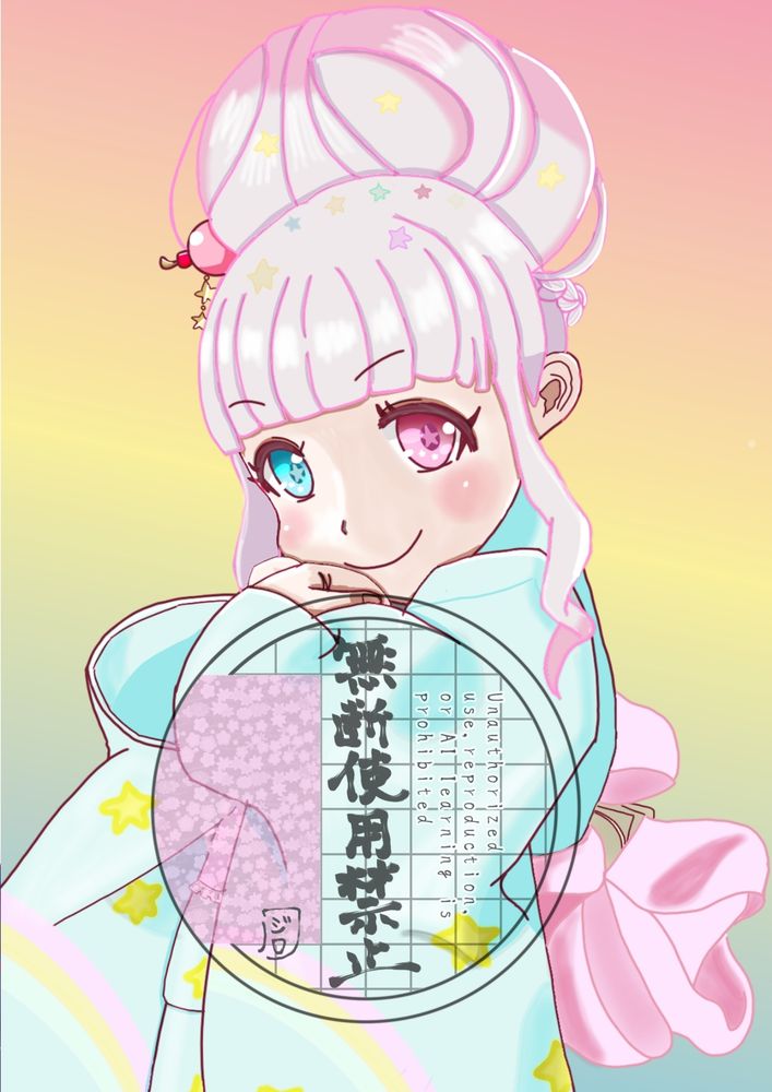 お団子浴衣こゆちゃん