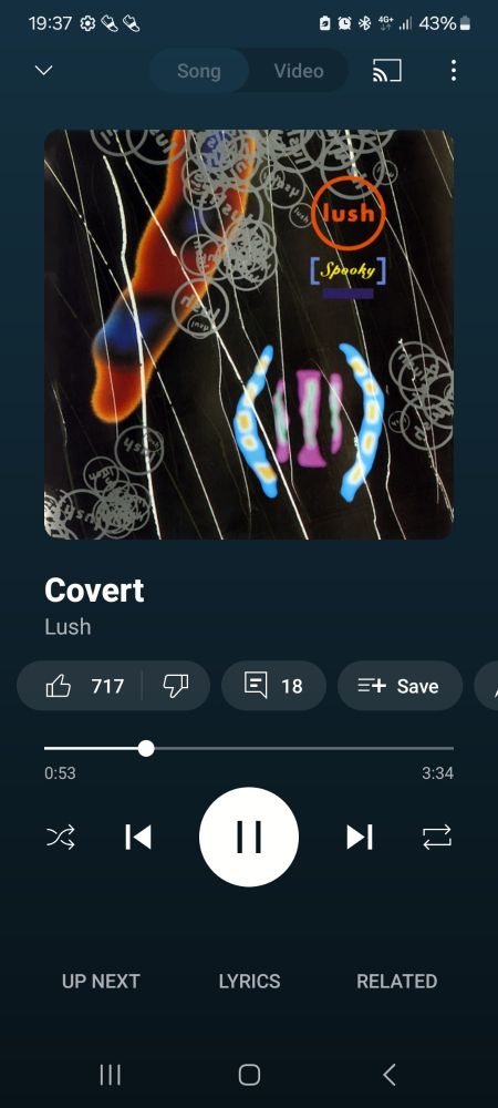 Album cover for Lush's Spooky (1992) 