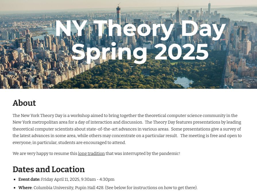 theory day website