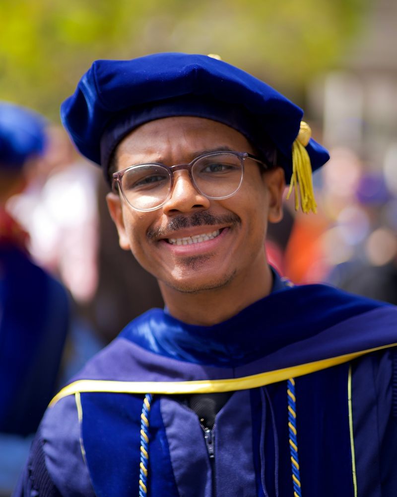 A headshot of Nichols in doctoral regalia. (Courtesy)