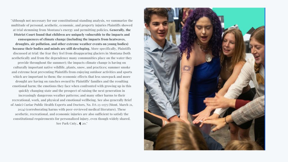 a picture of montana youth and a piece of the decision