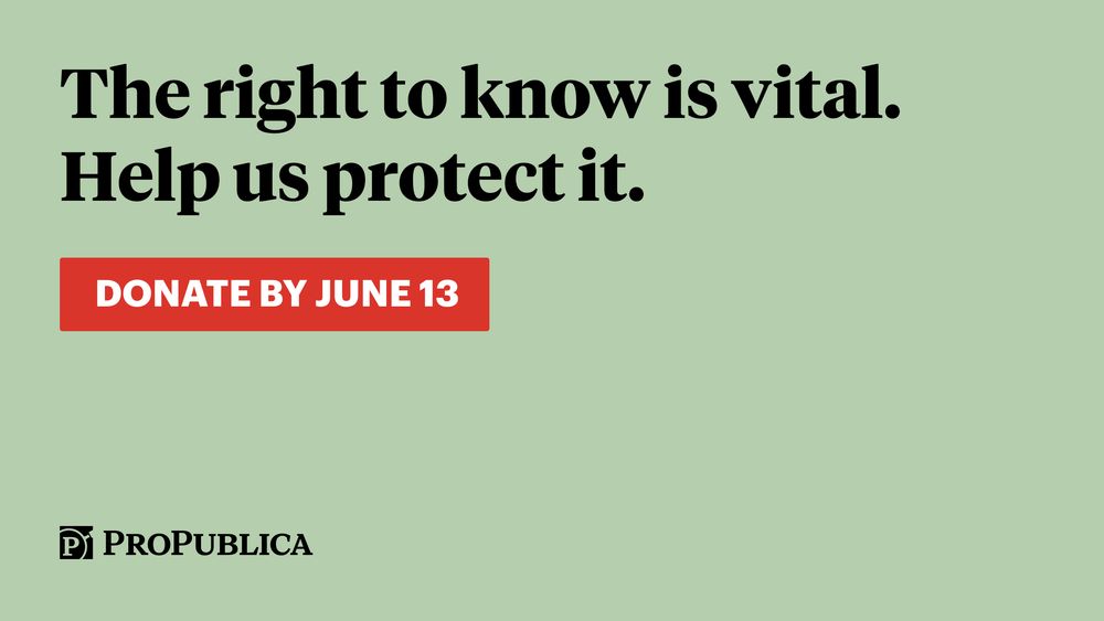 Graphic that reads: The right to know is vital. Help us protect it. Donate by June 13.