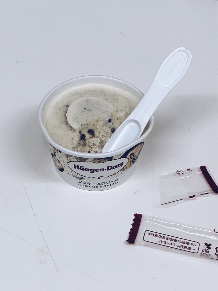 ハーゲンダッツのクッキー&クリーム味