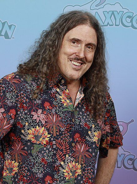 The image Wikipedia uses on “Weird Al” Yankovic’s infobox. Rocking that Hawaiian shirt as usual