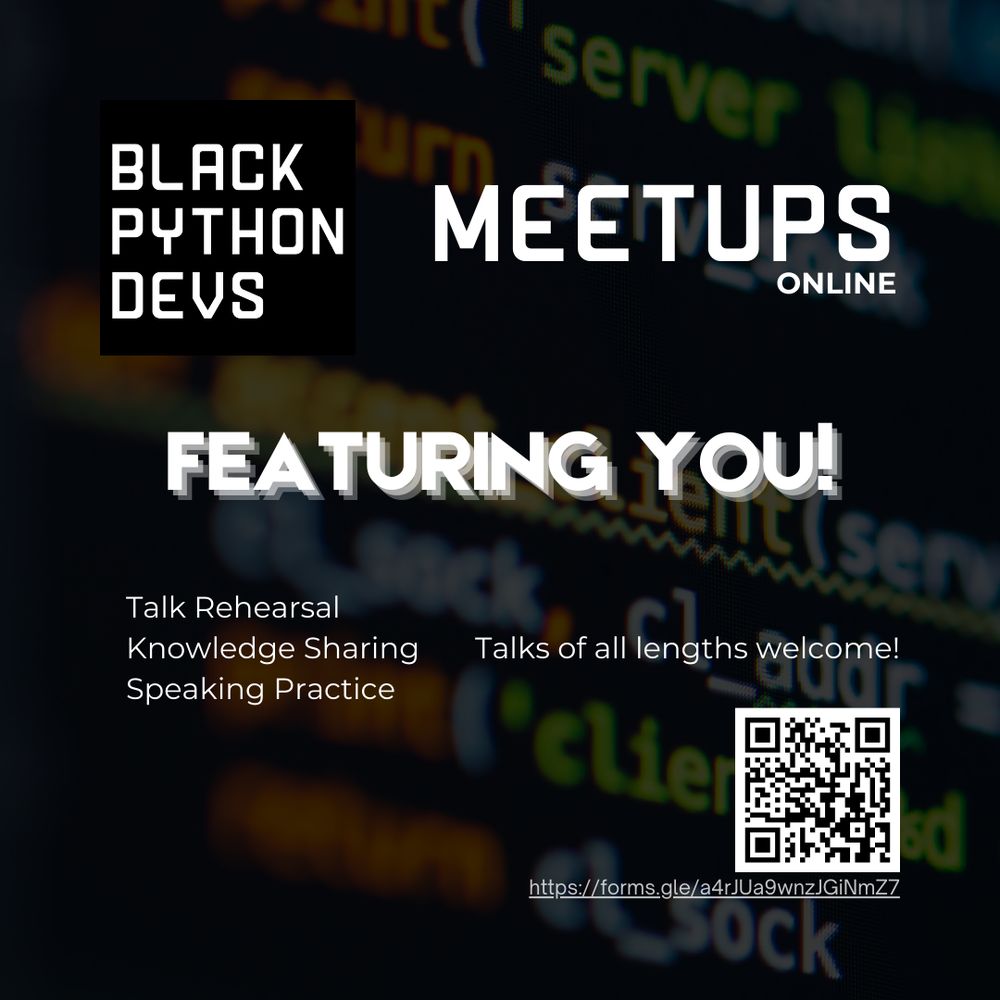 Graphic looking for speakers for future meetups