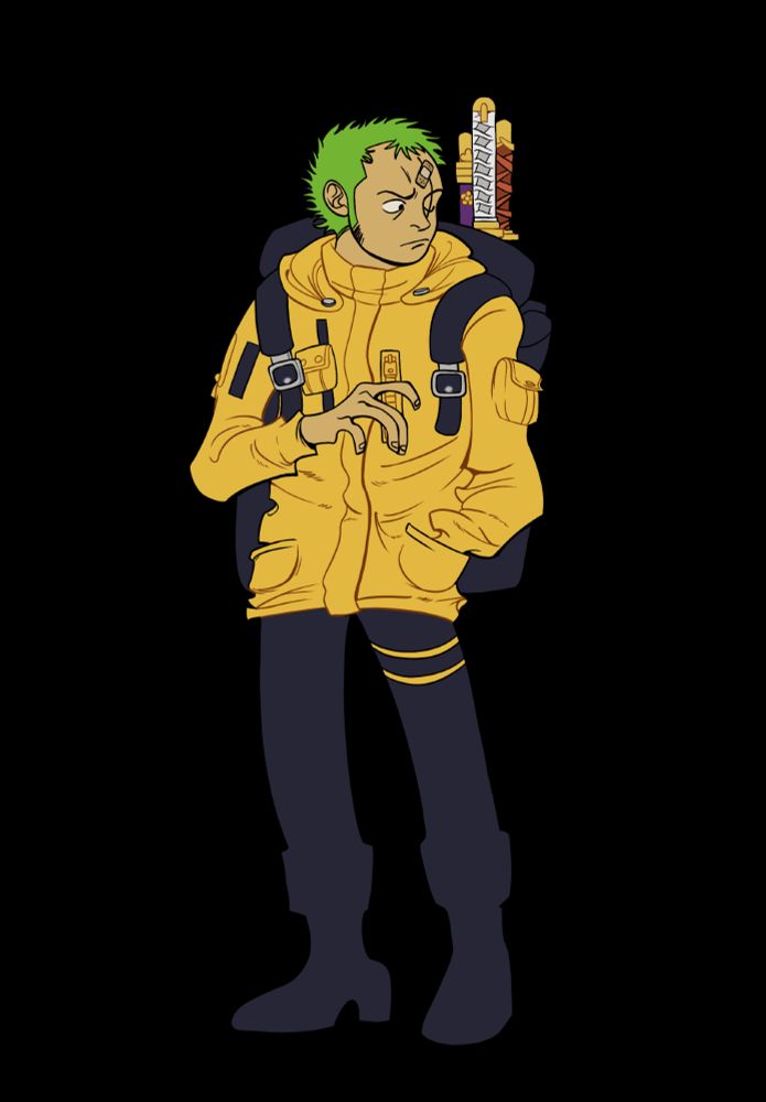 Same image as the previous one except that there’s no shadow over his body whatsoever. 