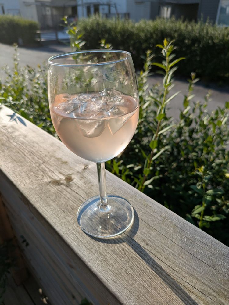 Drink på altanen