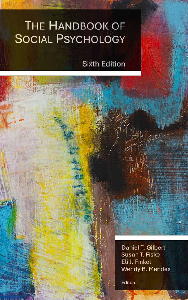Cover of the Handbook of Social Psychology 6th edition 2025