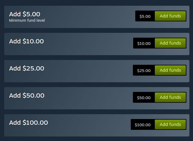 A screenshot from Steam's 