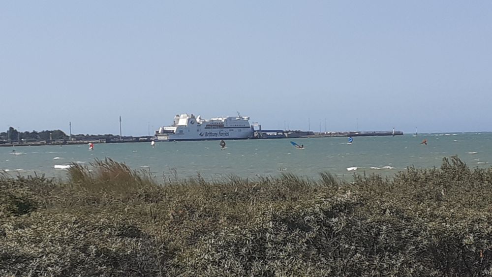 The ferry in the Port of Ouistreham