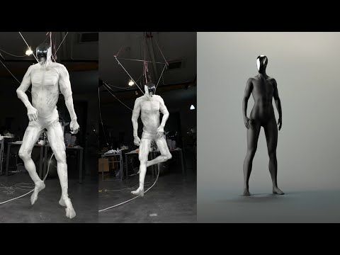 Watch Creepy Humanoid Robot Twitch & Move with Human Like Skeleton