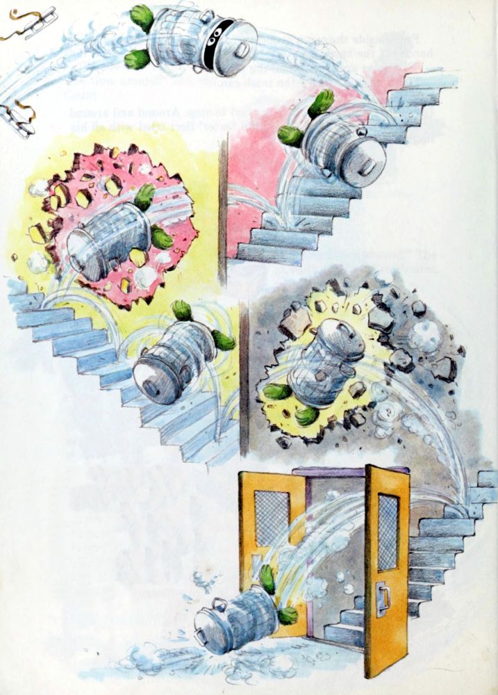 WOAH YOWZA! HE'S FALLING DOWN THE STAIRS AND DOIN' ALL KINDS OF CRAZY STUFF!