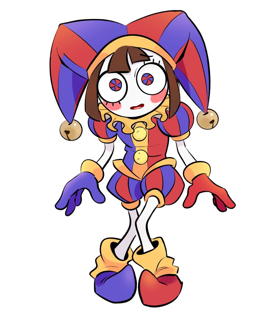 Illustration of Pomni from The Amazing Digital Circus
