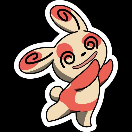 Spinda, the dizzy pokemon
