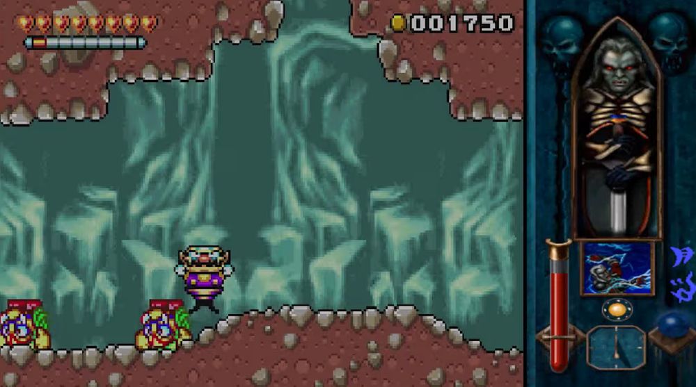 Kain describing Warioland 4: "His insatiable greed was eclipsed only by his prodigious girth, and his stubborn tendency to survive.  Instead of breaking, his bones merely bent.  Instead of rupturing, his skin and organs merely shifted, rendering any blow against him nothing more than a temporary annoyance."