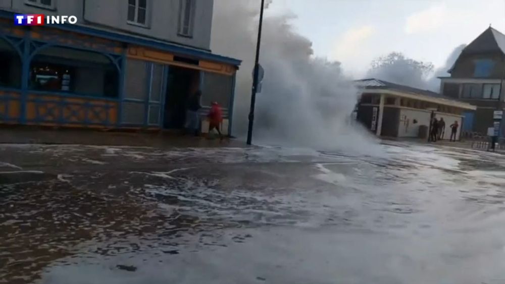 VIDÉO - De Saint-Malo à Étretat, les images impressionnantes du littoral dans la tempête Pierrick | TF1 INFO