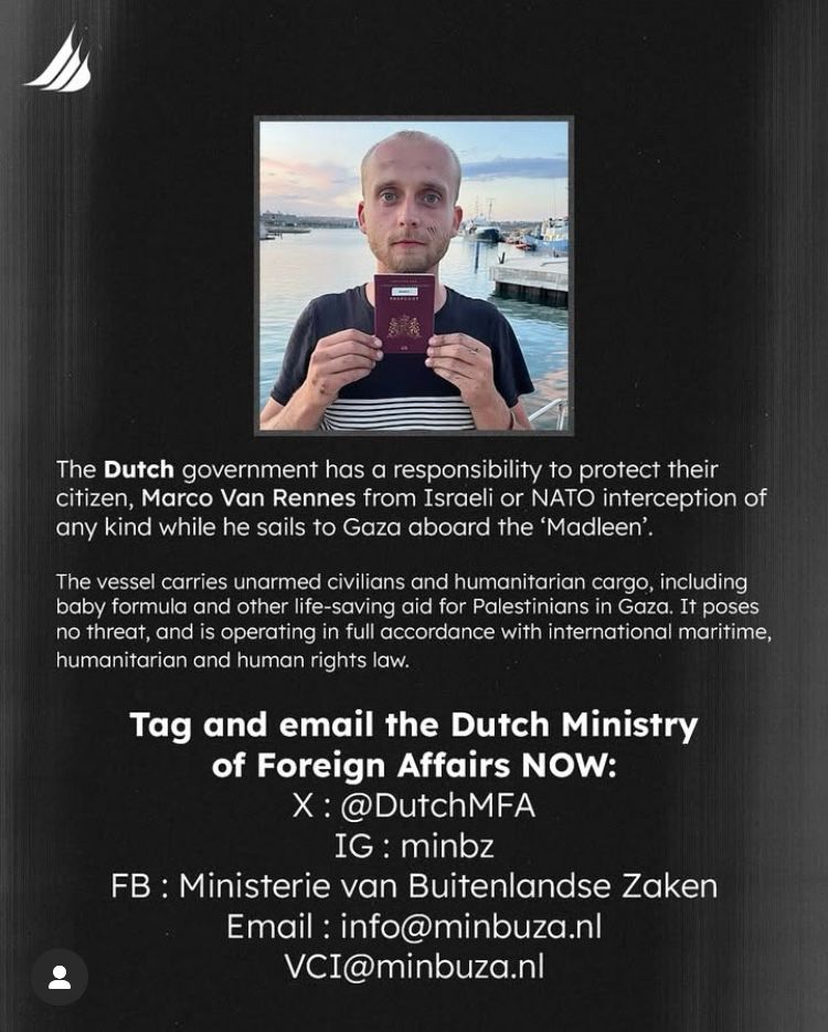 Informatie over het bereiken van de NL minister van buitenlandse zaken, via diverse media, om de veiligheid van de bemanning te garanderen