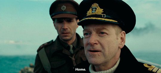 Kenneth Branagh choking out the word “home” in Christopher Nolan’s “Dunkirk”