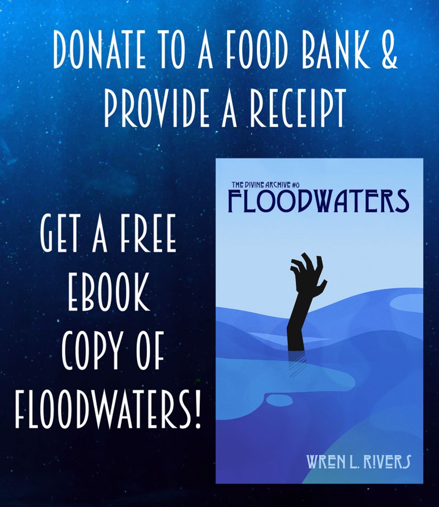 DONATE TO A FOOD BANK & PROVIDE A RECEIPT

GET A FREE EBOOK COPY OF FLOODWATERS!

Graphic includes a picture of Floodwaters’ cover, which features a silhouetted hand reaching out from the ocean.
