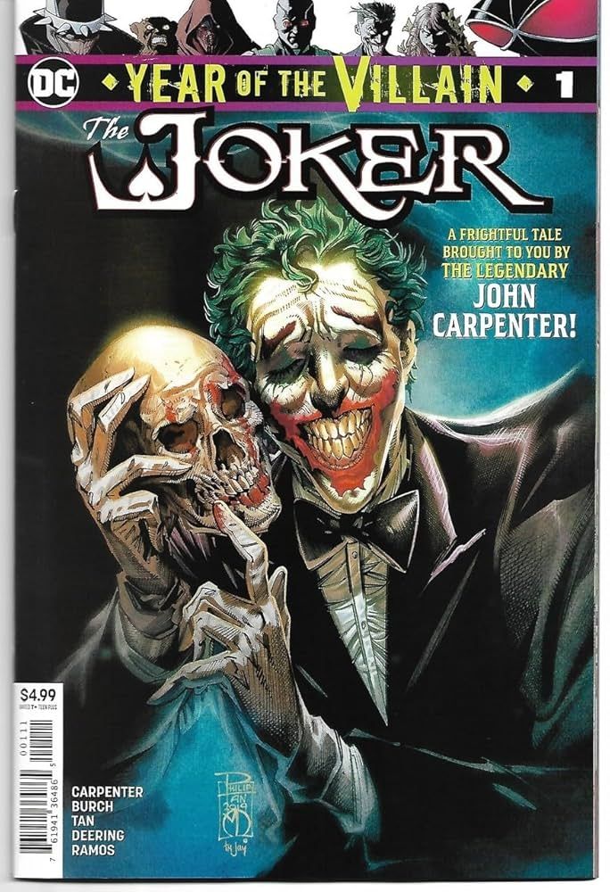 The cover of Year of the Villian: The Joker one shot. 