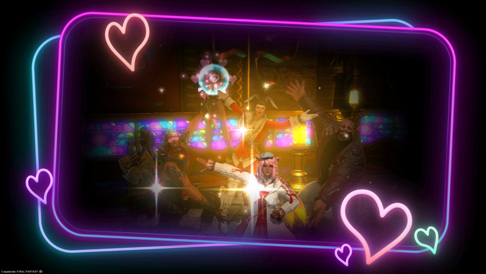 Four friends doing dramatic poses