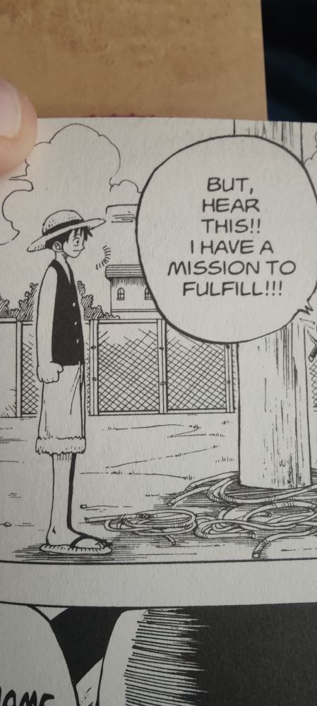 Luffy standing facing right he looks very flat