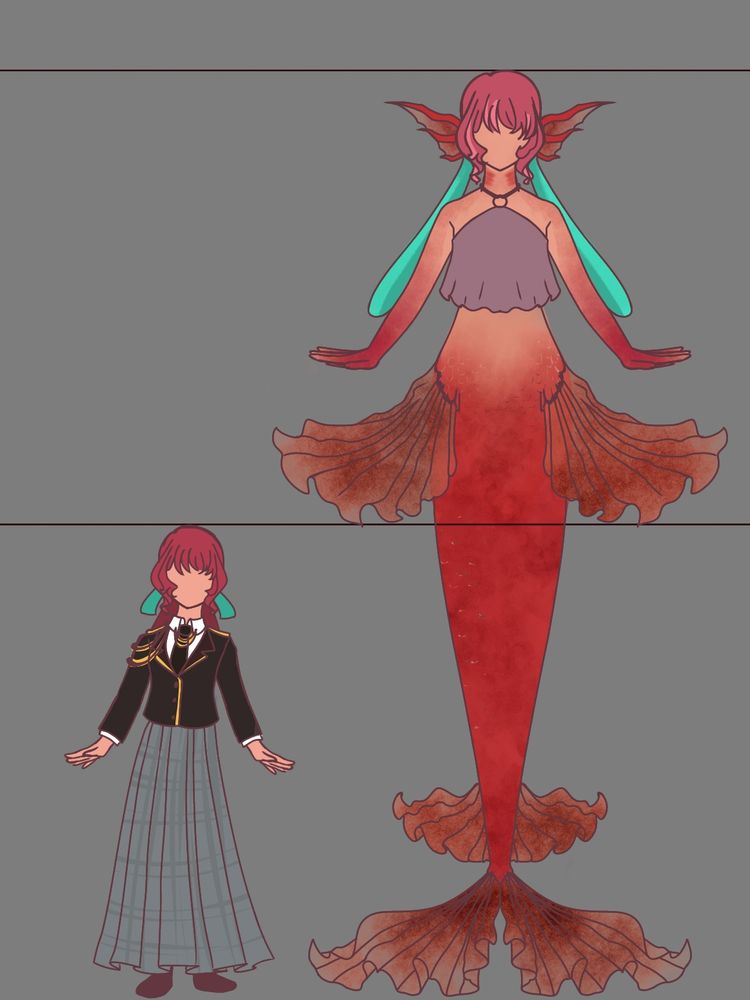 Human and Mermaid form