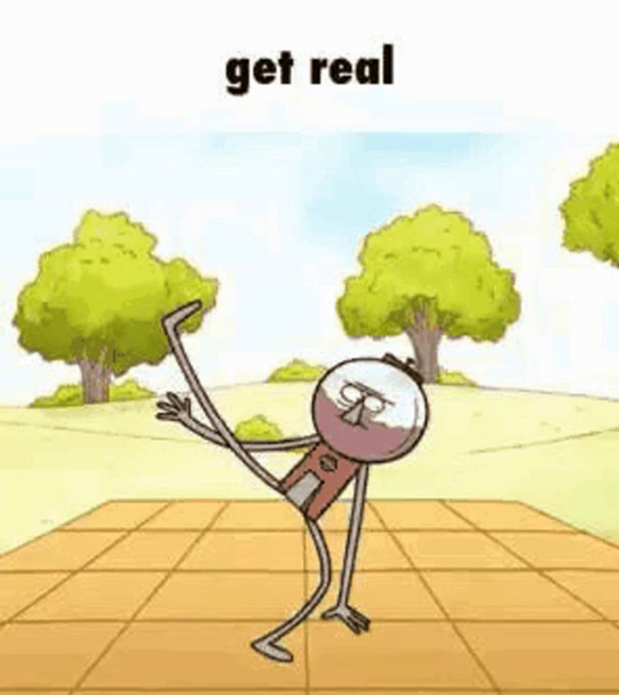 a cartoon character from regular show is dancing on a dance floor .