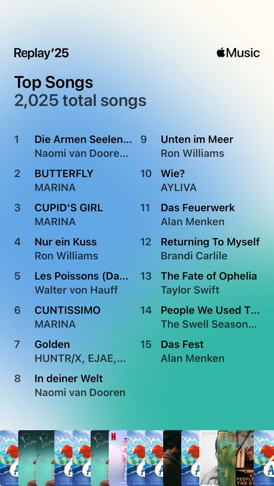 Apple Music Replay 2025 - Top Songs