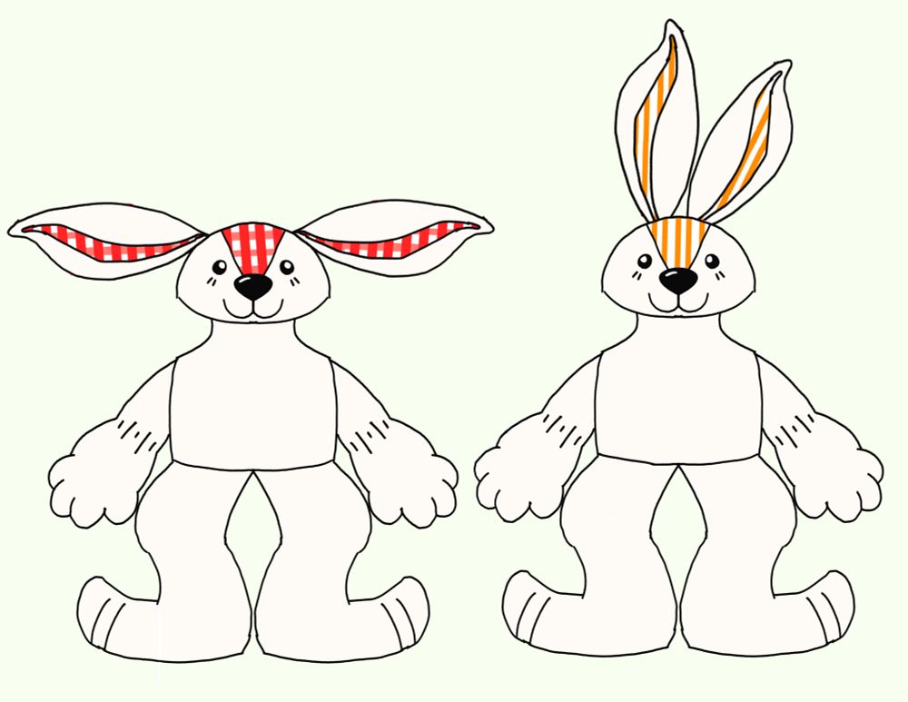 Rabbits with no clothes 