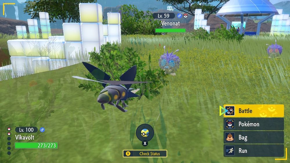 A shiny little venonat