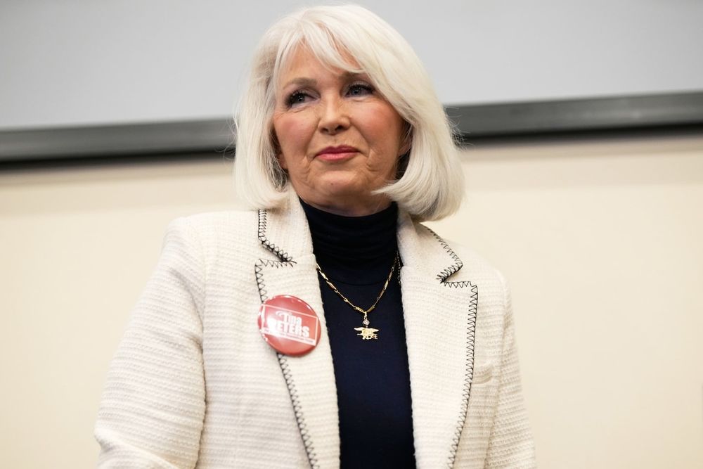 Former Mesa County clerk Tina Peters is serving a nine-year prison sentence on charges that include conspiracy to commit criminal impersonation.