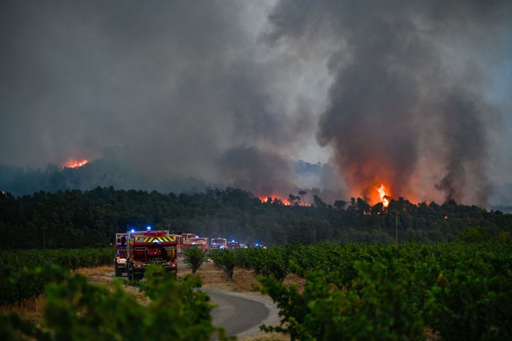 France’s prime minister called the natural disaster “unprecedented” and said it was probably connected to global warming.