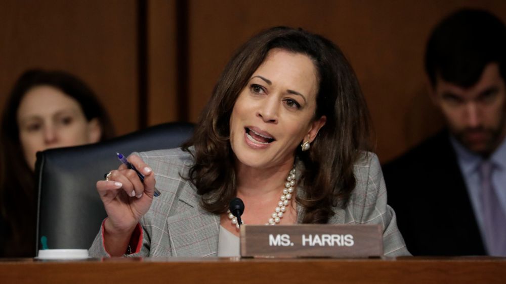 Kamala Harris honed her Senate identity as a Trump foil