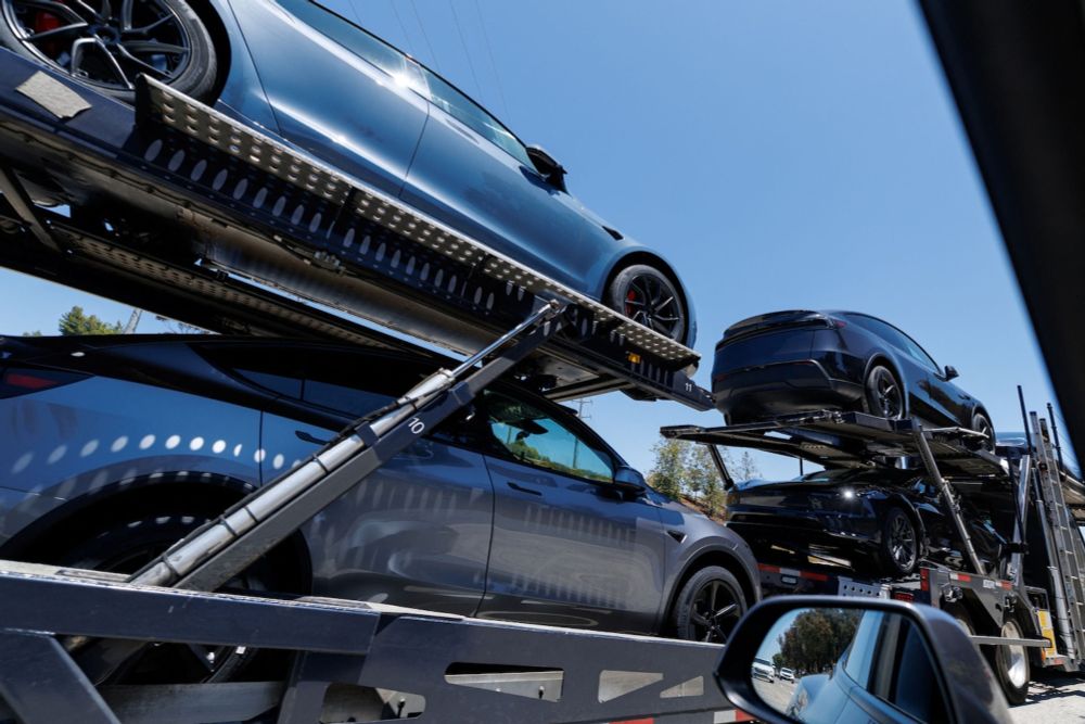 Tesla’s slump in sales accelerates as EV tax credit’s future looks shaky