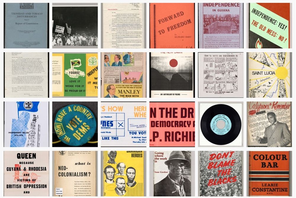 A gallery of digitised images featured in the online exhibition