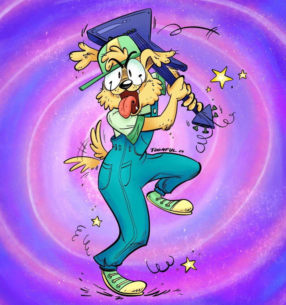 My Sona BD about to smash you with my electric guitar with swirls in the background