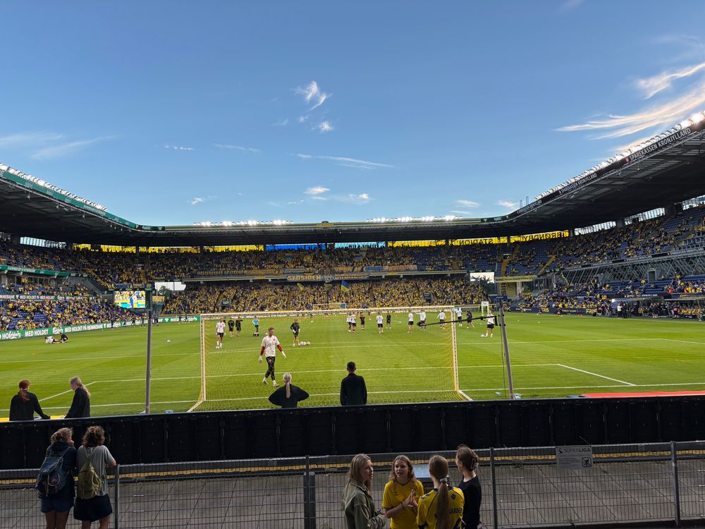 Lovely old school stadium for Brøndby 