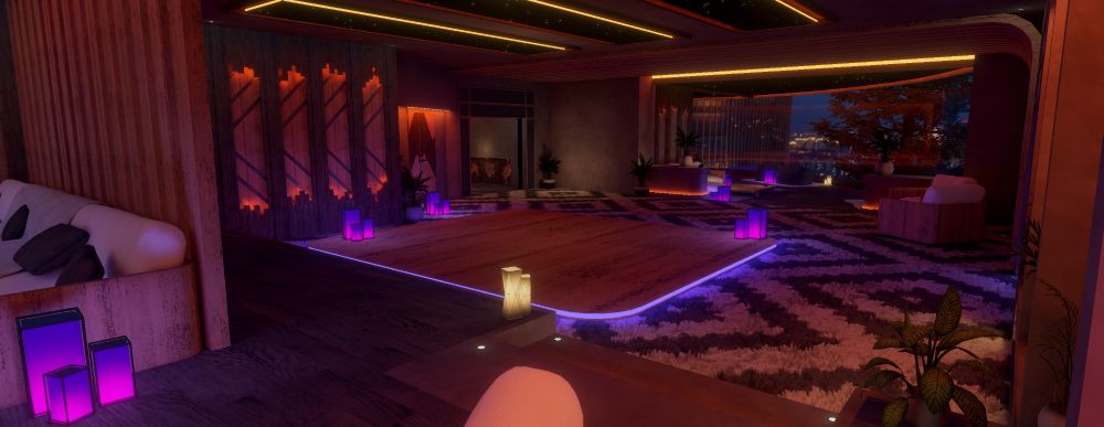 cozy environment with soft lighting 