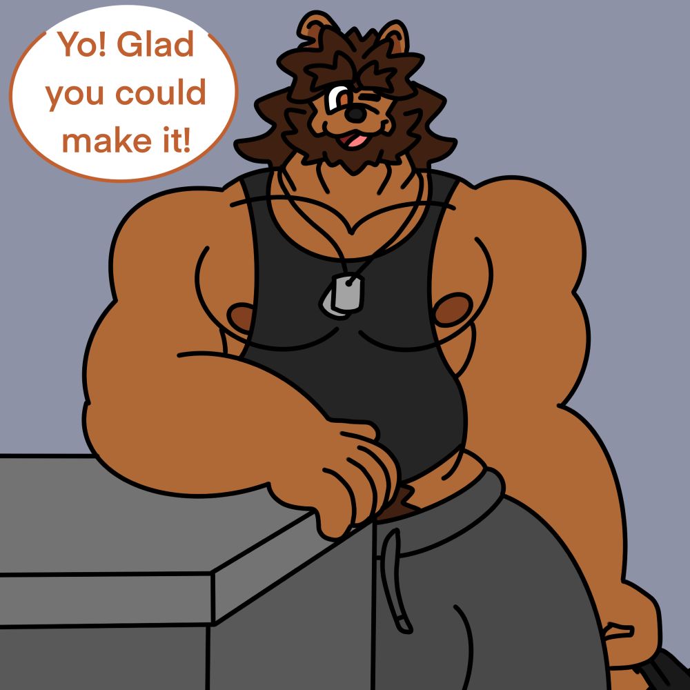 Gante greeting you when you come by :3