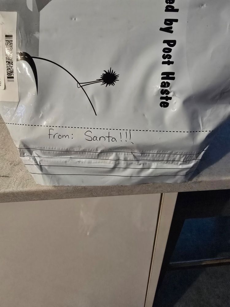 Courier package from Santa
