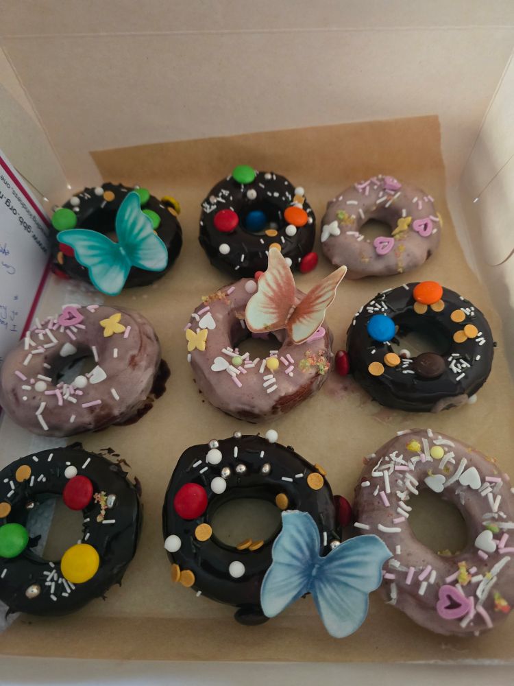 Donuts finished and ready for tomorrow  delivery #gbb