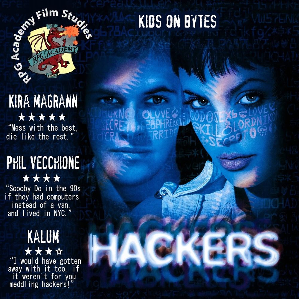 Cover of The RPG Academy Film Studies dedicated to Hackers.